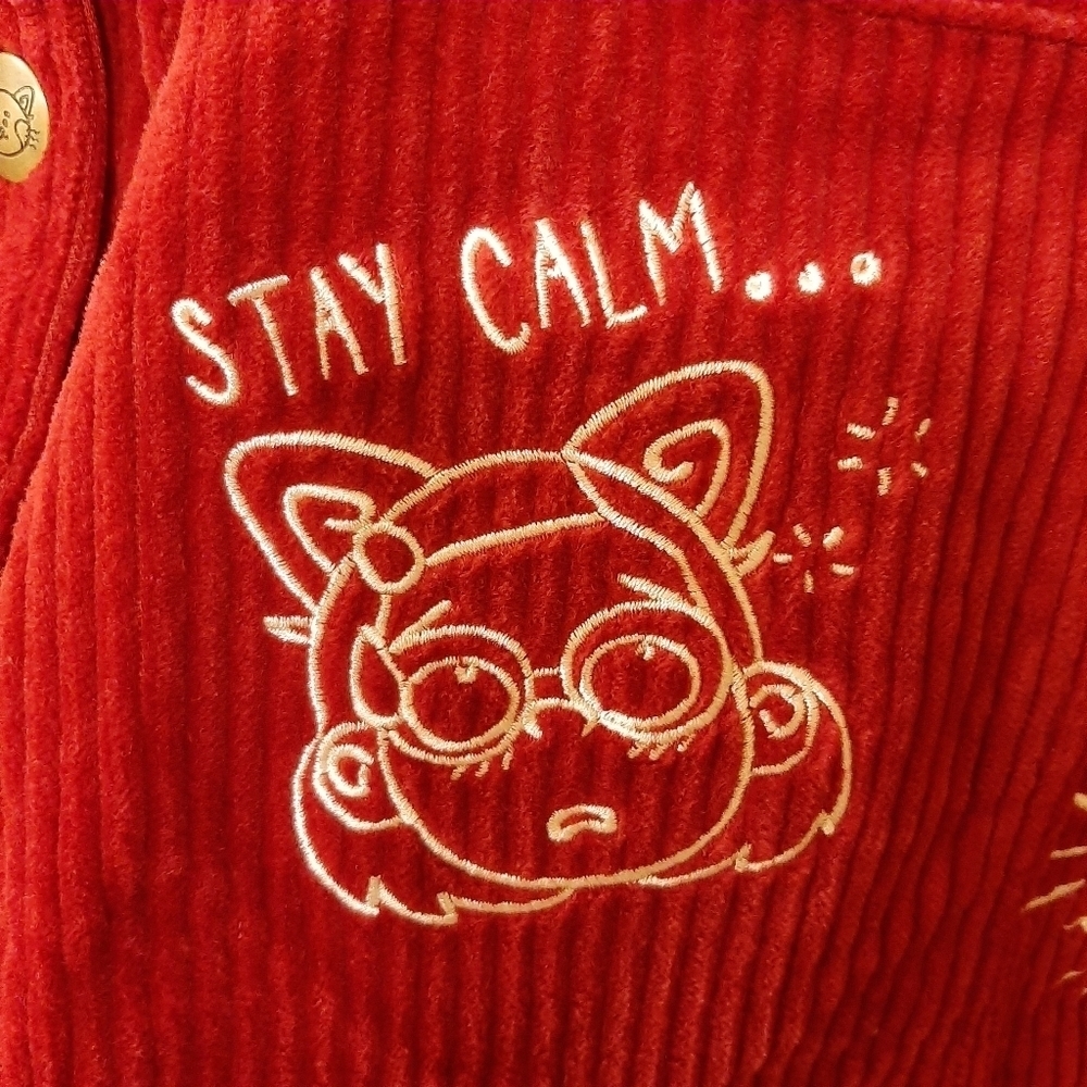 Disney Skirt Women's 3X Turning Red Embroidered Corduroy Mini Vacation Movie Fan - Picture 3 of 10